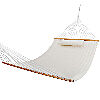 Quilted double hammock.