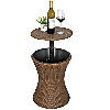 Outdoor Rattan Ice Cooler Table
