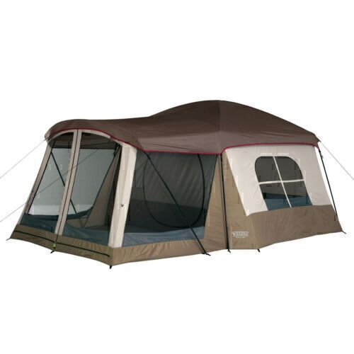 8 Person tent with screened enclosure