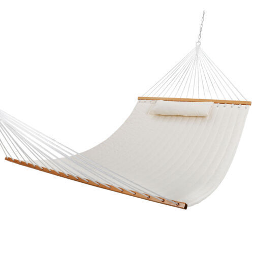 Quilted double hammock.