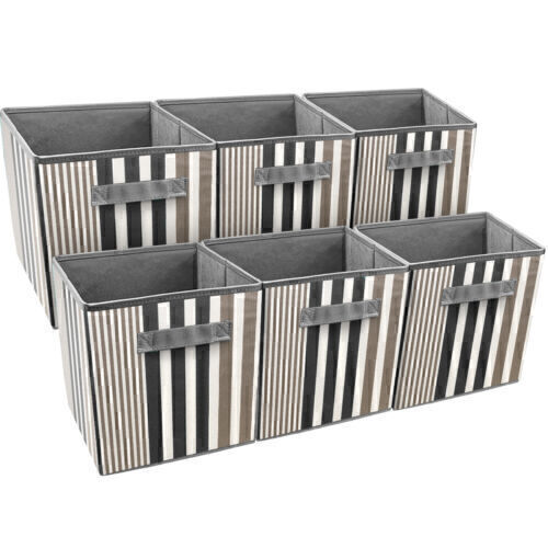 6 Foldable storage cubes