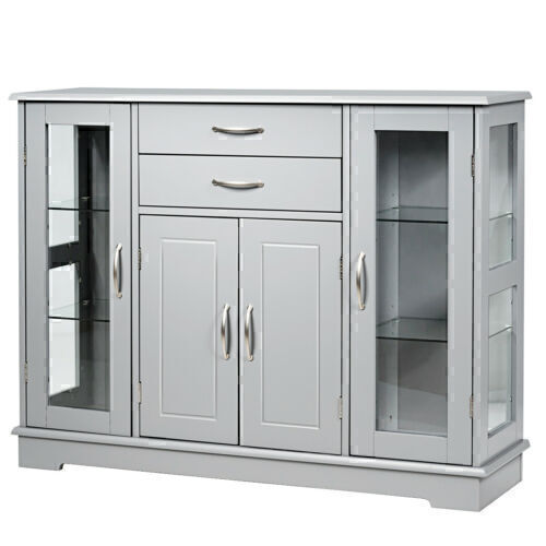 Grey Sideboard cabinet with 2 drawers & 3 cabinets. 