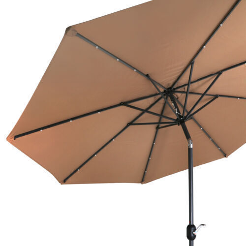 Market umbrella with tilt function