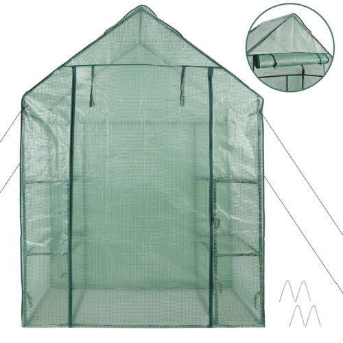 Greenhouse with roll up door closed. 