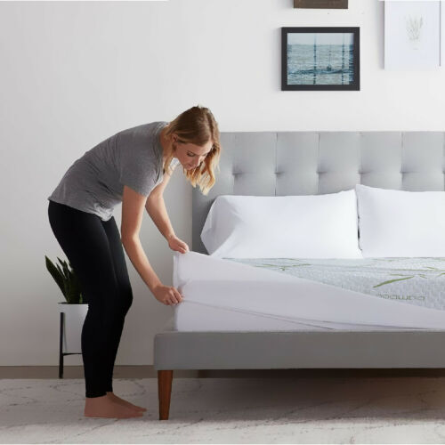 Easy to use breathable fitted mattress cover. 