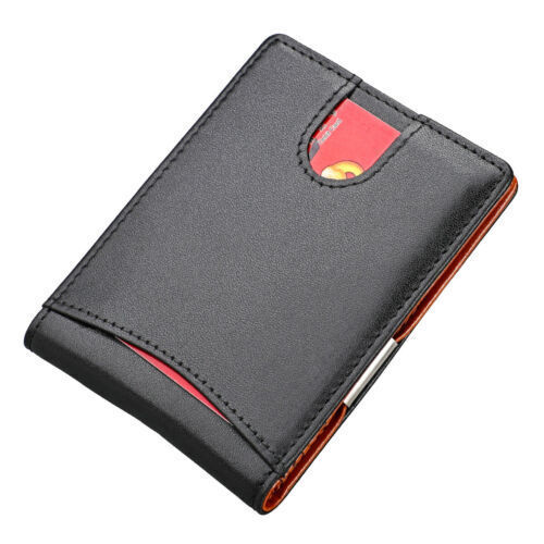 RFID men's slim pocket wallet