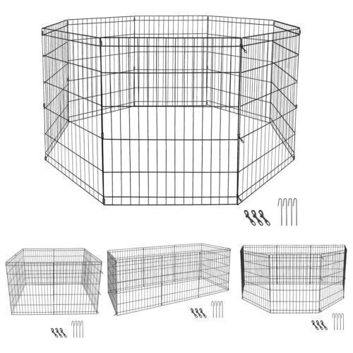 Multiple configurations for this 8 panel per exercise fence. 