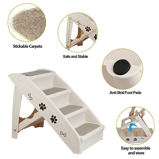 Pet steps for your furry friends with inset details.