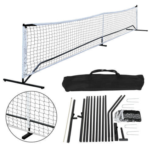 22 foot pickleball net with stand and carry bag.