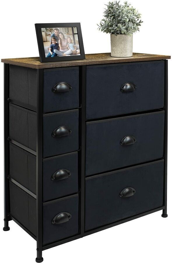 7 Drawer dresser for storage & organization.