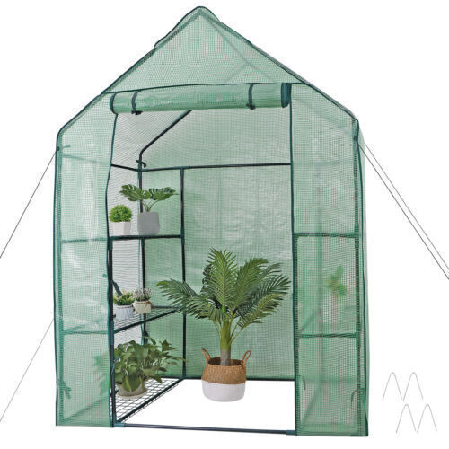Outdoor greenhouse for seedlings, protecting young plants, or extending the growing season.