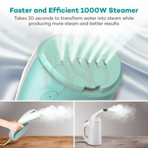 Clothing freshener, wrinkle releaser with steam. 
