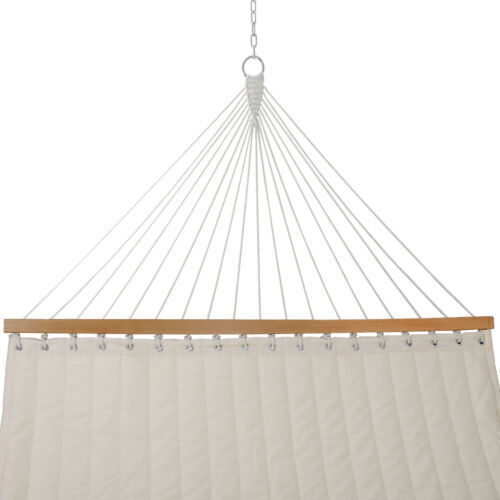 2 person quilted fabric hammock.