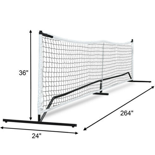 22' Tennis net with stand and carry sack. 