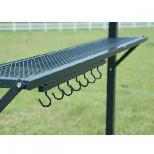 Canopy BBQ Tent with shelf & hooks for tools. 