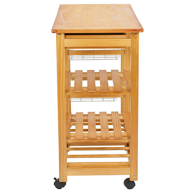Side view of kitchen trolley