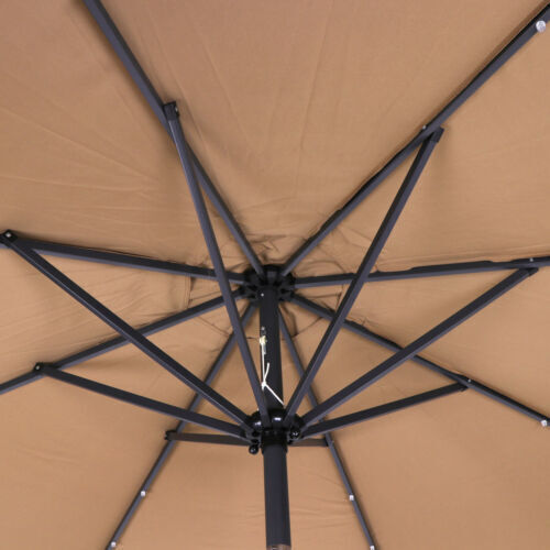 Umbrella opened detailed photo