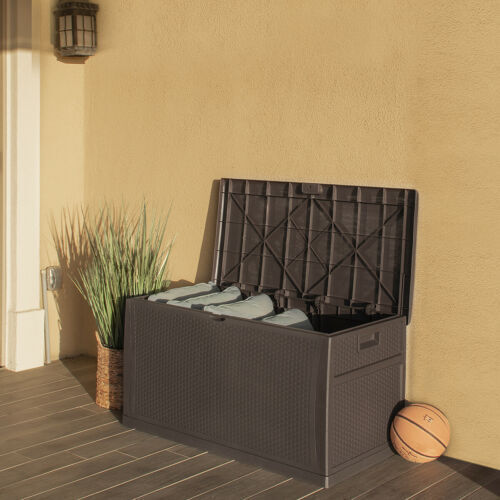 Large outdoor storage container. 
