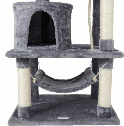 Cat furniture, cat activity tower with hammock. 